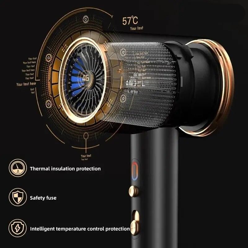 Professional Hair Dryer Hot Cold Wind Air Brush Hairdryer Negative Lonic Blow Dryer Strong PowerDryer Salon Tool 2400W 3th Gear Professional Hair Dryer Hot Cold Wind Air Brush Hairdryer Negative Lonic Blow Dryer Strong PowerDryer Salon Tool 2400W 3th Gear